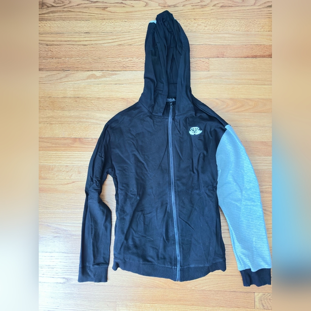 Men's Black and Gray Performance Jacket & Jogger Set